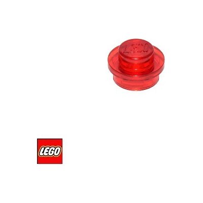 LEGO® 4073 Podložka kruhová 1x1 průhledná Červená – Zbozi.Blesk.cz
