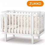 Gekko Kids přístavná rostoucí postýlka Zukko 120 x 60 cm bílá – Hledejceny.cz