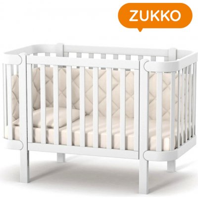 Gekko Kids přístavná rostoucí postýlka Zukko 120 x 60 cm bílá – Hledejceny.cz