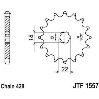 JT Sprockets JTF 1557-11 – Zbozi.Blesk.cz