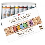 Metalické akrylové barvy DECOLA 8x18 ml – Hledejceny.cz