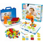 KIK KX7838 Mozaika dětské puzzle plastové bloky + šroubovák – Zboží Mobilmania