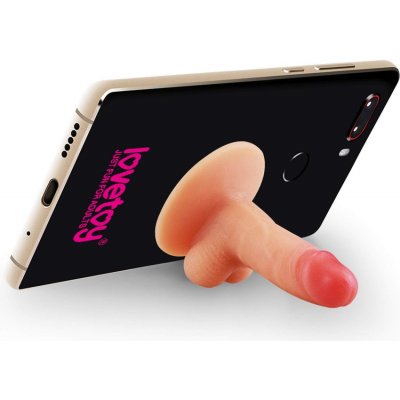 LoveToy Phone Holder Dildo with Suction Cup (natural)