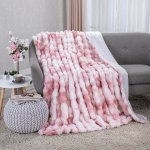 decoDoma Beránková deka NORA růžová 140x200 – Zboží Dáma