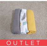 PETITE&MARS bambusová mušelínová Moussy Ochre Leaves 68 x 68 cm 3 ks – Sleviste.cz