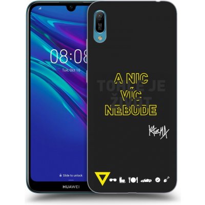 Pouzdro Picasee silikonové Huawei Y6 2019 - Kazma - TOHLE JE ŽIVOT A NIC VÍC NEBUDE černé – Zbozi.Blesk.cz