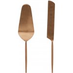 Měděná kovová servírovací sada příborů na dort Kave Home Kelda, 2 ks – Sleviste.cz