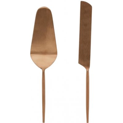 Měděná kovová servírovací sada příborů na dort Kave Home Kelda, 2 ks – Sleviste.cz