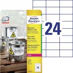 Avery Zweckform Etikety pro laser 20 listů A4 bílé 70 x 37 mm odolné vůči počasí L4718-20 – Zboží Mobilmania