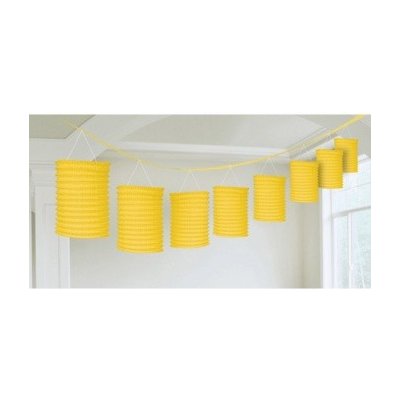 Lampionová girlanda žlutá – Zboží Dáma