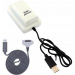 APT KX7B 2x XBOX 360 Baterie USB kabel, bílá – Zboží Živě