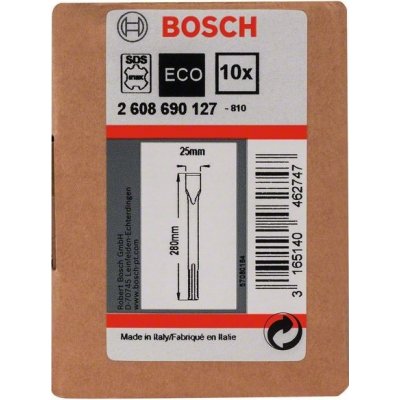 Plochý sekáč SDS-max /bal.10ks/ Bosch 280 x 25 mm /10ks/ – Zboží Mobilmania