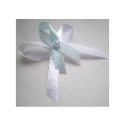 Bílo - světle modrý vývazek (malý) – Zboží Dáma