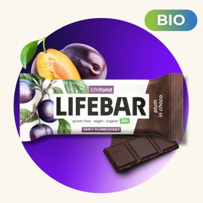 Lifefood Lifebar InChoco Bio tyčinka 40 g – Zboží Mobilmania