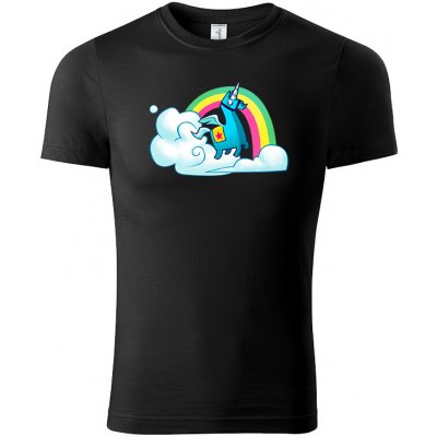 Fortnite tričko Rainbow Lama černé