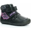 Dětské kotníkové boty D.D.Step Barefoot zimní boty W073-364A Black