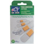 Dr.SOS náplasti Transparent.voděodolná elastická mix 20 ks – Sleviste.cz