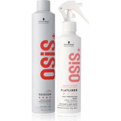 Schwarzkopf Professional Osis+ Flatliner sprej pro ochranu vlasů před teplem 200 ml + Schwarzkopf Professional Osis+ Session lak na vlasy 500 ml – Hledejceny.cz