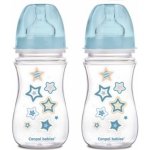 Canpol babies Antikoliková láhev se širokým hrdlem Newborn baby Modrá 240ml – Hledejceny.cz