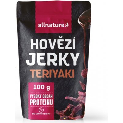 Allnature Beef Teriyaki Jerky sušené hovězí maso 100 g – Zboží Dáma
