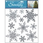 Anděl Přerov Samolepky vločky z EVA pěny stříbrné 31,5 x 30,5 cm – Hledejceny.cz