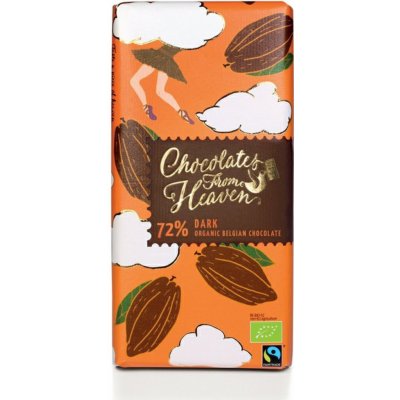Chocolates From Heaven BIO hořká čokoláda 72% 100 g – Zboží Mobilmania