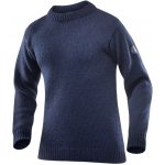 Devold vlněný svetr Nansen Sweater Crew Neck modrá dark blue melange – Zboží Mobilmania