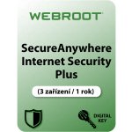 Webroot SecureAnywhere Internet Security Plus EU 3 lic. 1 rok (WSAISP3-1EU) – Hledejceny.cz