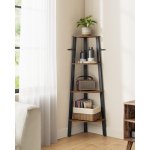 VASAGLE knihovna se 4 policemi, šedočerná LLS34X – Zboží Dáma VASAGLE knihovna se 4 policemi, šedočerná LLS34X – Zboží Dáma