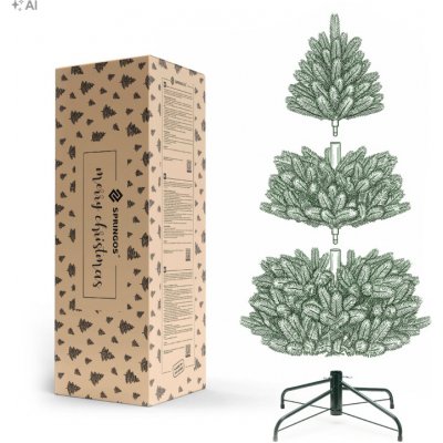 Springos CT0225 ZASNĚŽENÝ SMRK LUX 220 CM – Hledejceny.cz