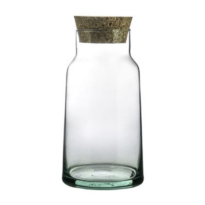 ecoglassworks Skleněná dóza Syringa s korkovým špuntem, 18x9,5 cm – Hledejceny.cz