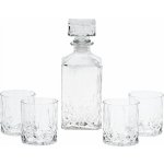 EXCELLENT HOUSEWARE Whiskey set karafa + sklenice sada 5 ks křišťálové sklo, 0,9L KO-CD1003190 – Zboží Dáma