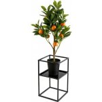 HowHomely Stojan na květiny 40 x 24 černá DD0109 – Zboží Dáma