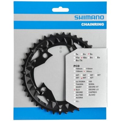 SHIMANO převodník - SLX M672/622/612 40 - černá – Zbozi.Blesk.cz