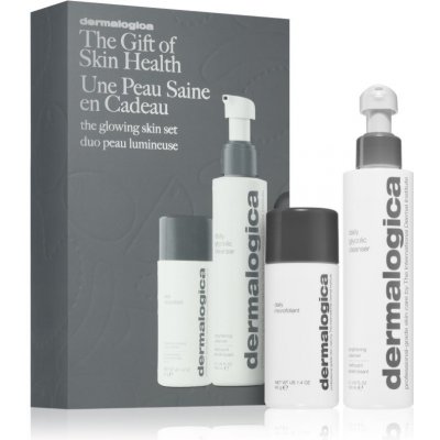 Dermalogica The Glowing Skin Set exfoliační pudr 40 g + enzymatický peeling s kyselinou glykolovou pro rozjasnění pleti 150 ml – Zboží Mobilmania