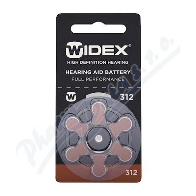 Widex 312 baterie do naslouchadel 6ks PR 41312