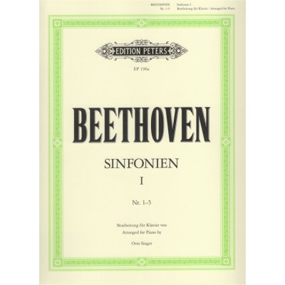 Beethoven Symphonien Nr. 1-5 sólo klavír – Zboží Dáma