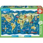 Educa Mapa světa 200 dílků – Hledejceny.cz