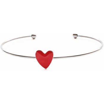 Bangles chirurgická ocel Blush Heart 1481