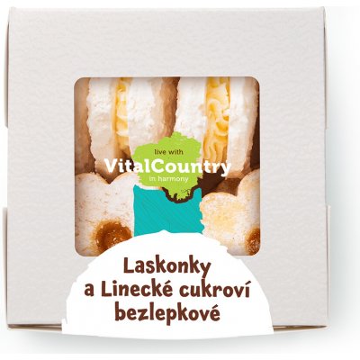 Vital Country Bezlepkové laskonky a linecké cukroví 160 g – Hledejceny.cz
