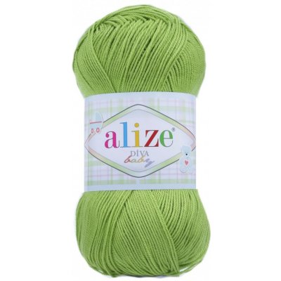 Alize Diva Baby barva 117 jasně zelená – Hledejceny.cz