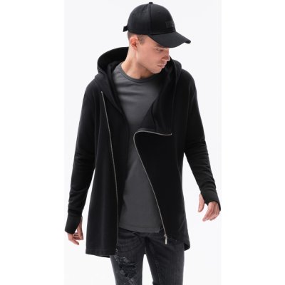 Ombre Clothing mikina s kapucí Nantes UrbanX černá B1368 – Zboží Mobilmania