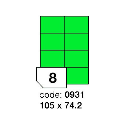 Rayfilm R0120 zelené etikety 105x74,2mm 100 listů – Zboží Dáma