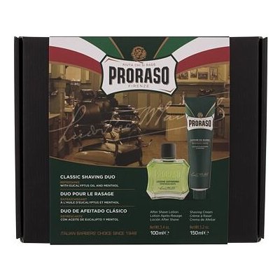 Proraso Green voda po holení 100 ml + krém na holení 150 ml dárková sada – Zbozi.Blesk.cz