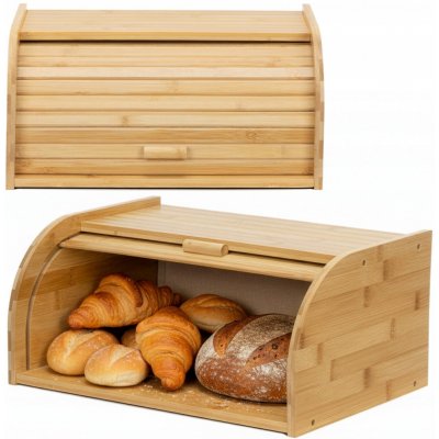 Chlebník jednodílný Springos hnědý bambusový – Sleviste.cz