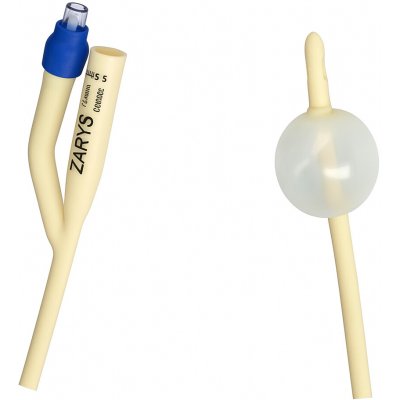 ZARYS Katetr Foley 2cestný CH24 modrý s balonkem 5-10ml (10ks) latex potažený silikonem – Hledejceny.cz
