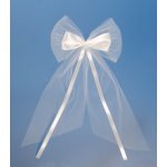 PartyDeco Svatební mašle na auto bílé 2 ks – Hledejceny.cz