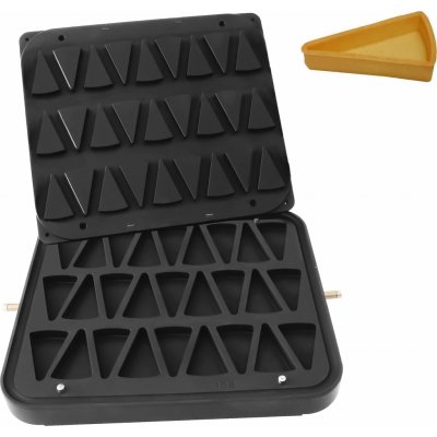 G.Gastro Formy pro stroj na tartaletky TMPIC - Tvar tartaletek: Kousek dortu - 67x38 mm - Výška: 18 mm - pro 27 tartaletek - D9783827 – Hledejceny.cz