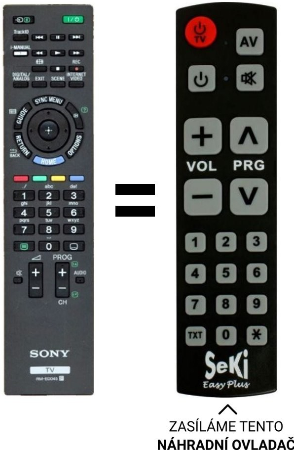 Dálkový ovladač Senior Sony KDL-46CX520