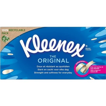 Kleenex Original papírové kapesníčky v krabičce 3-vrstvé 80 ks